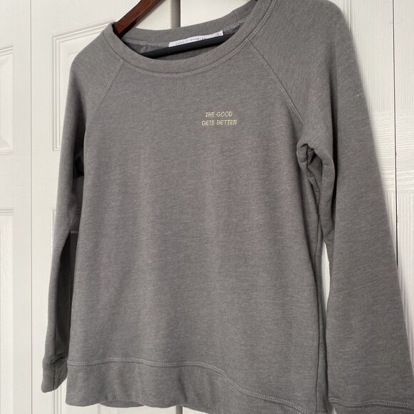 womens Merritt Charles grey free spirit sweatshirt size xs - Picture 3 of 4